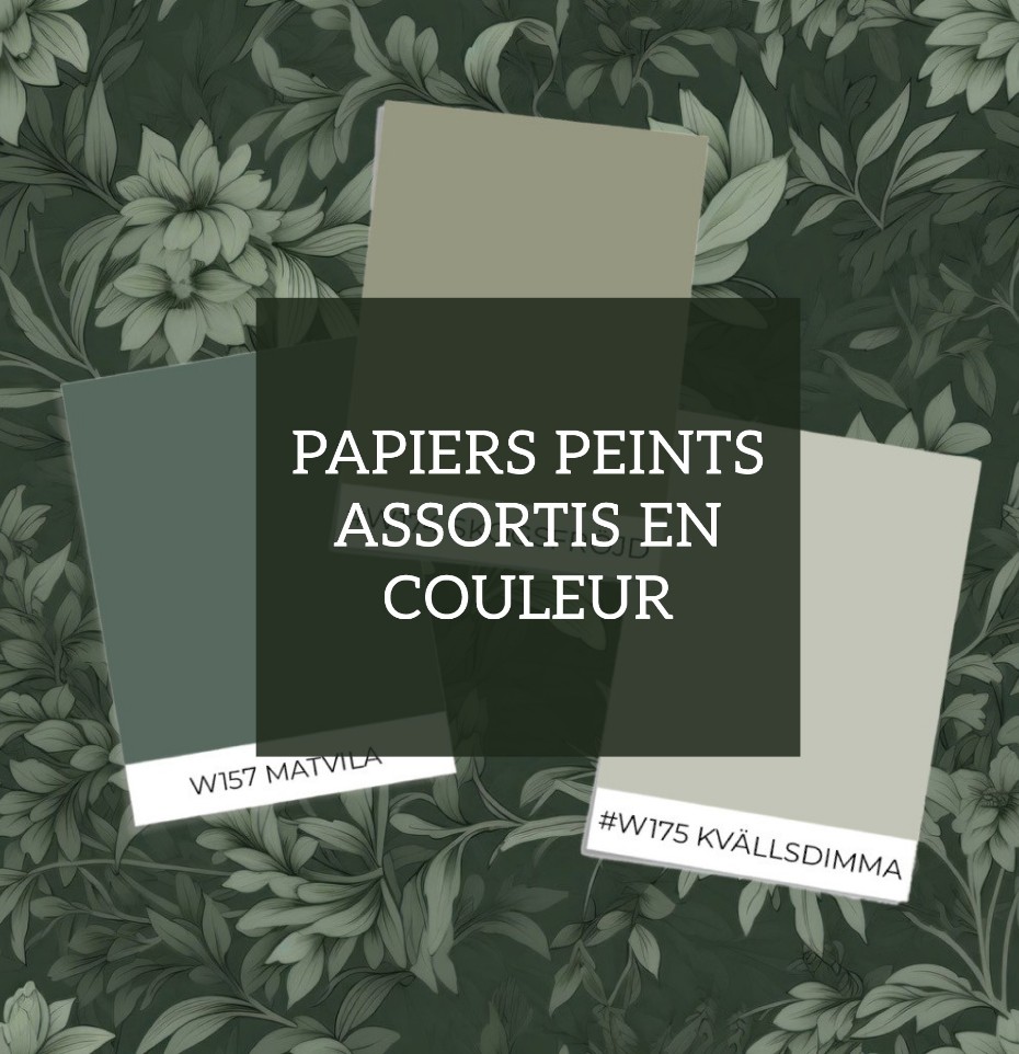 Papiers peints assortis en couleur